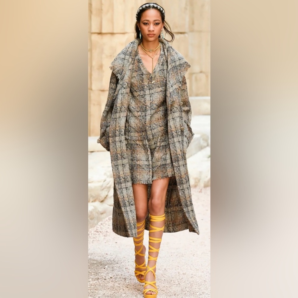 Chanel Tweed Coat Set - image 1